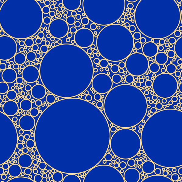 bubbles, circles, sponge, big, medium, small, 3 pixel line width, Salomie and International Klein Blue circles bubbles sponge soap seamless tileable