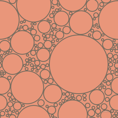 bubbles, circles, sponge, big, medium, small, 3 pixel line width, Sandstone and Dark Salmon circles bubbles sponge soap seamless tileable