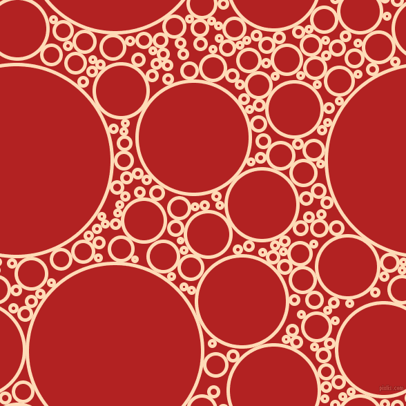 bubbles, circles, sponge, big, medium, small, 5 pixel line width, Sandy Beach and Fire Brick circles bubbles sponge soap seamless tileable