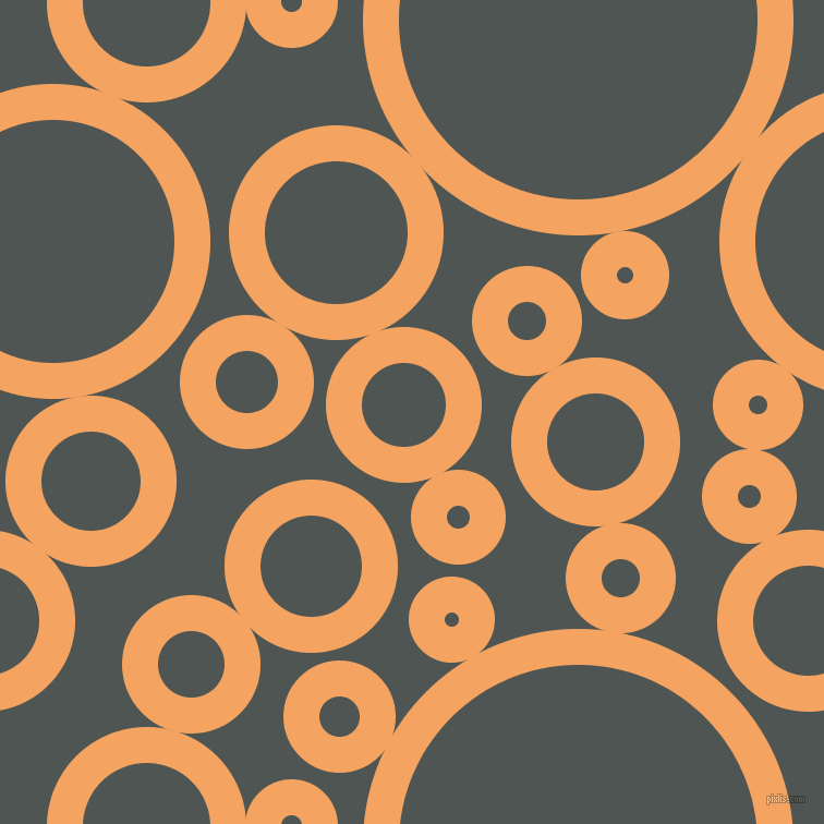 bubbles, circles, sponge, big, medium, small, 33 pixel line width, Sandy Brown and Cape Cod circles bubbles sponge soap seamless tileable
