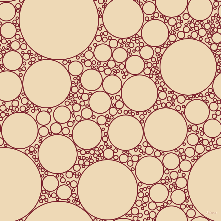 bubbles, circles, sponge, big, medium, small, 3 pixel line width, Scarlett and Champagne circles bubbles sponge soap seamless tileable