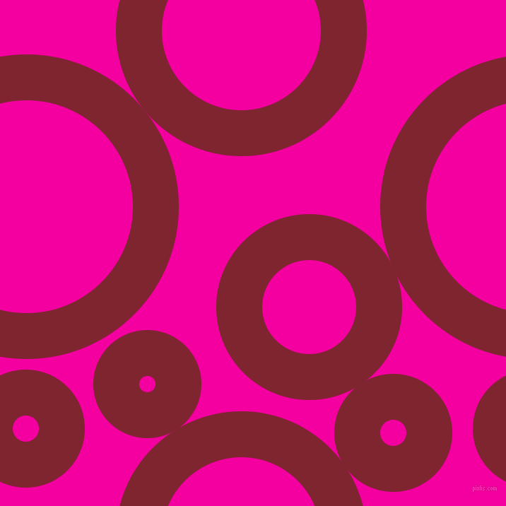 bubbles, circles, sponge, big, medium, small, 65 pixel line width, Scarlett and Hollywood Cerise circles bubbles sponge soap seamless tileable
