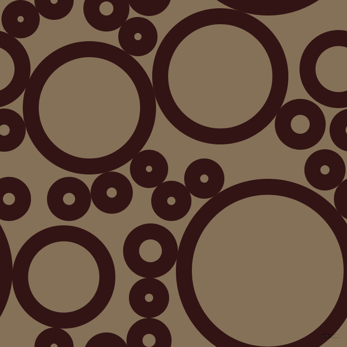 bubbles, circles, sponge, big, medium, small, 33 pixel line width, Seal Brown and Cement circles bubbles sponge soap seamless tileable