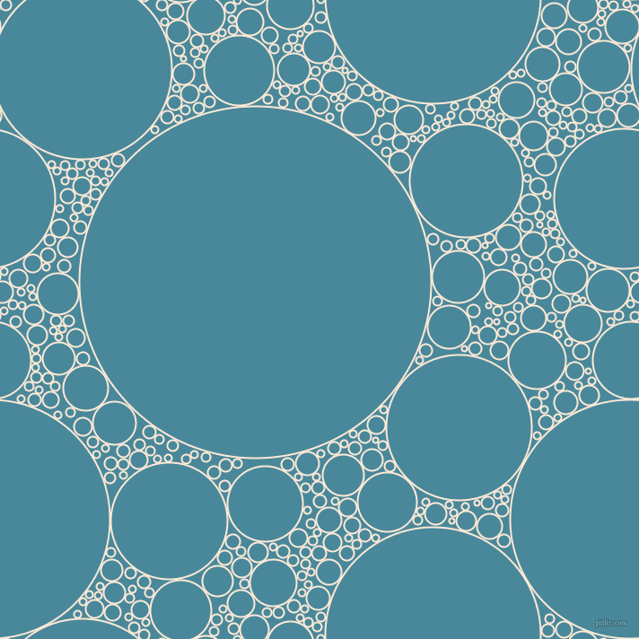 bubbles, circles, sponge, big, medium, small, 2 pixel line width, Serenade and Hippie Blue circles bubbles sponge soap seamless tileable