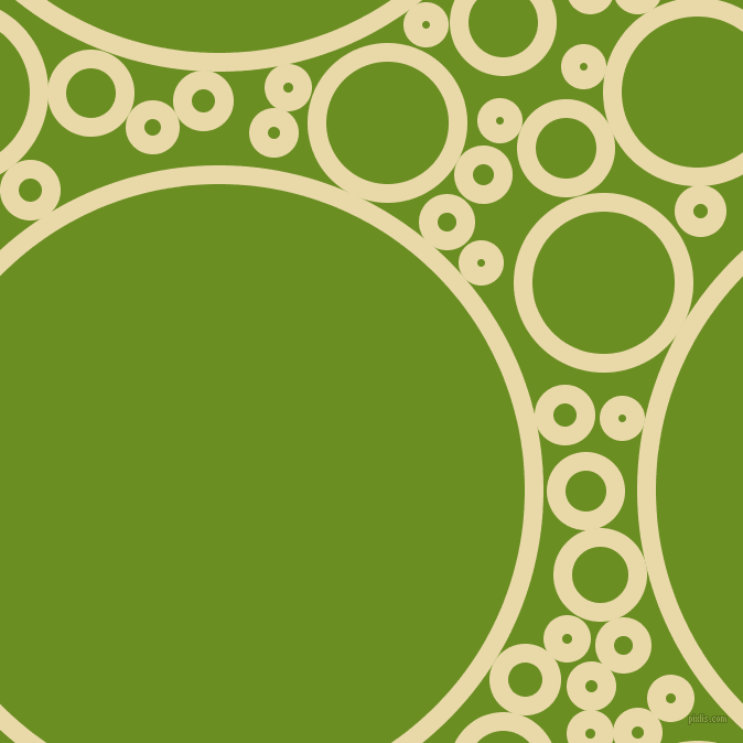 bubbles, circles, sponge, big, medium, small, 17 pixel line width, Sidecar and Olive Drab circles bubbles sponge soap seamless tileable