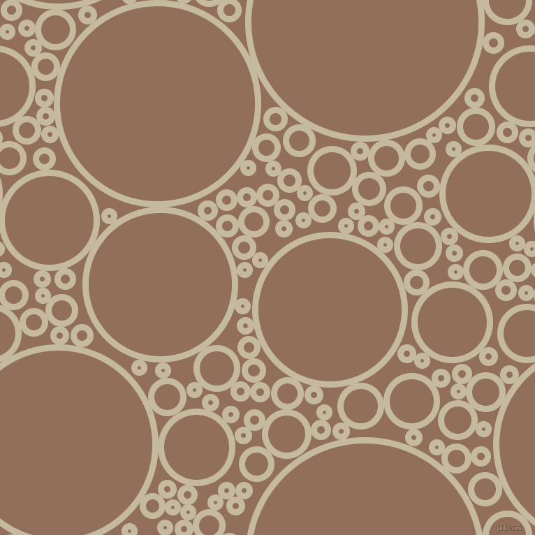 bubbles, circles, sponge, big, medium, small, 9 pixel line width, Sisal and Beaver circles bubbles sponge soap seamless tileable