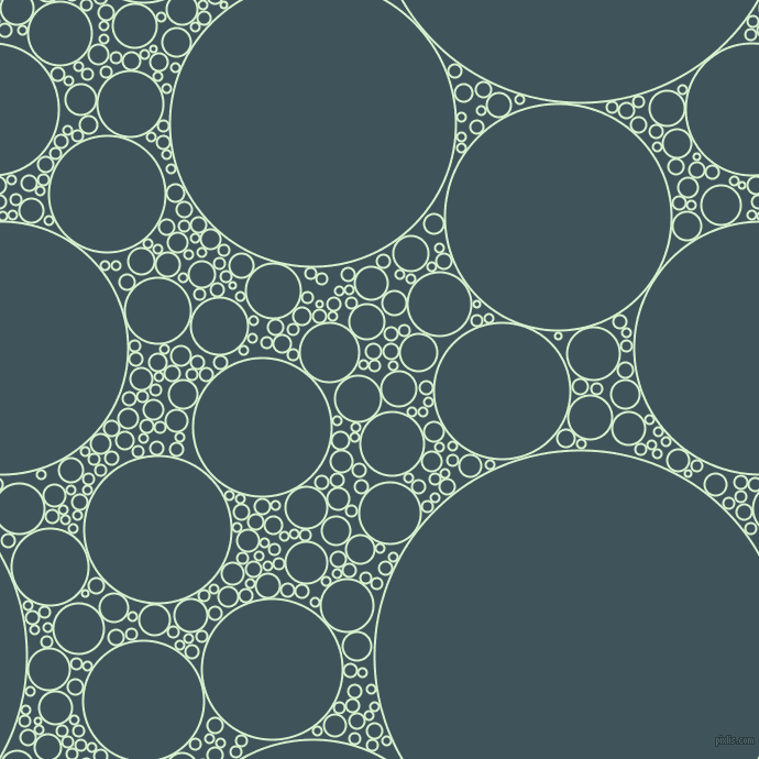 bubbles, circles, sponge, big, medium, small, 2 pixel line width, Snowy Mint and Casal circles bubbles sponge soap seamless tileable