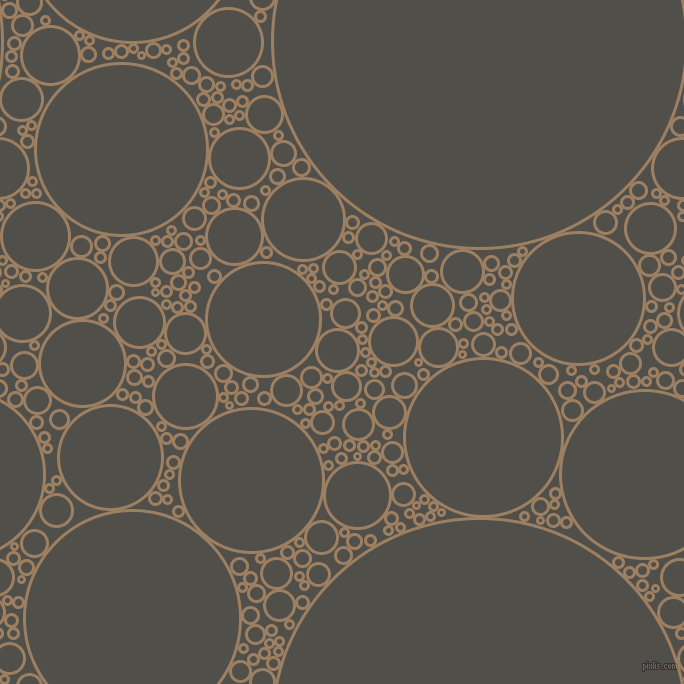 bubbles, circles, sponge, big, medium, small, 3 pixel line width, Sorrell Brown and Dune circles bubbles sponge soap seamless tileable