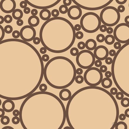 bubbles, circles, sponge, big, medium, small, 9 pixel line width, Spice and New Tan circles bubbles sponge soap seamless tileable
