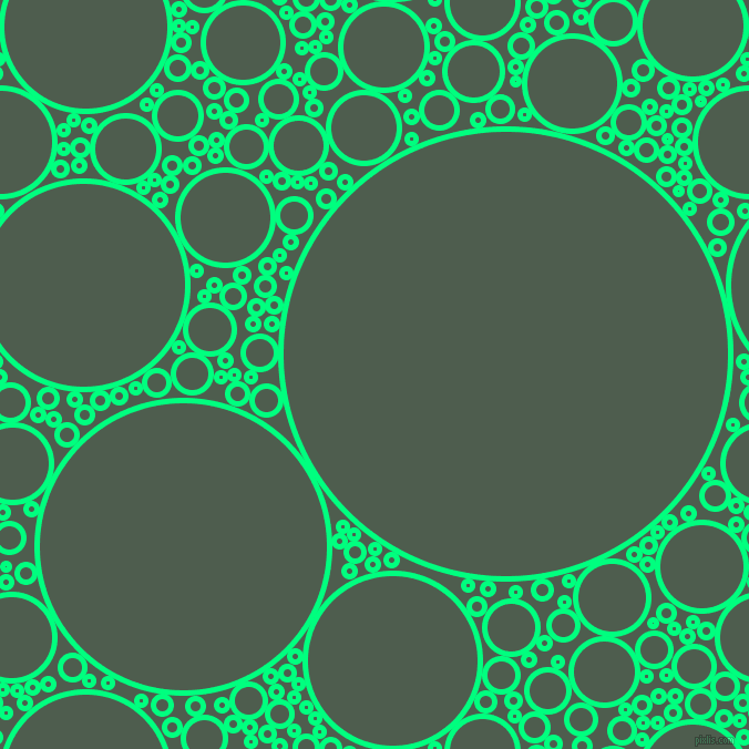 bubbles, circles, sponge, big, medium, small, 5 pixel line width, Spring Green and Nandor circles bubbles sponge soap seamless tileable