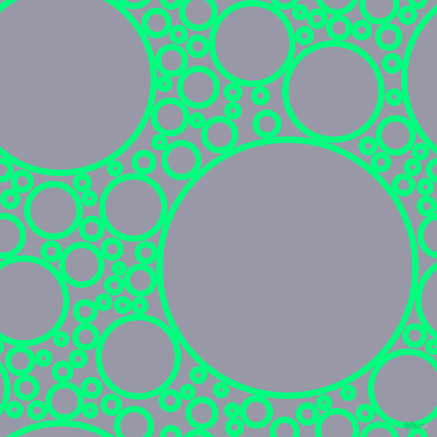 bubbles, circles, sponge, big, medium, small, 9 pixel line width, Spring Green and Santas Grey circles bubbles sponge soap seamless tileable