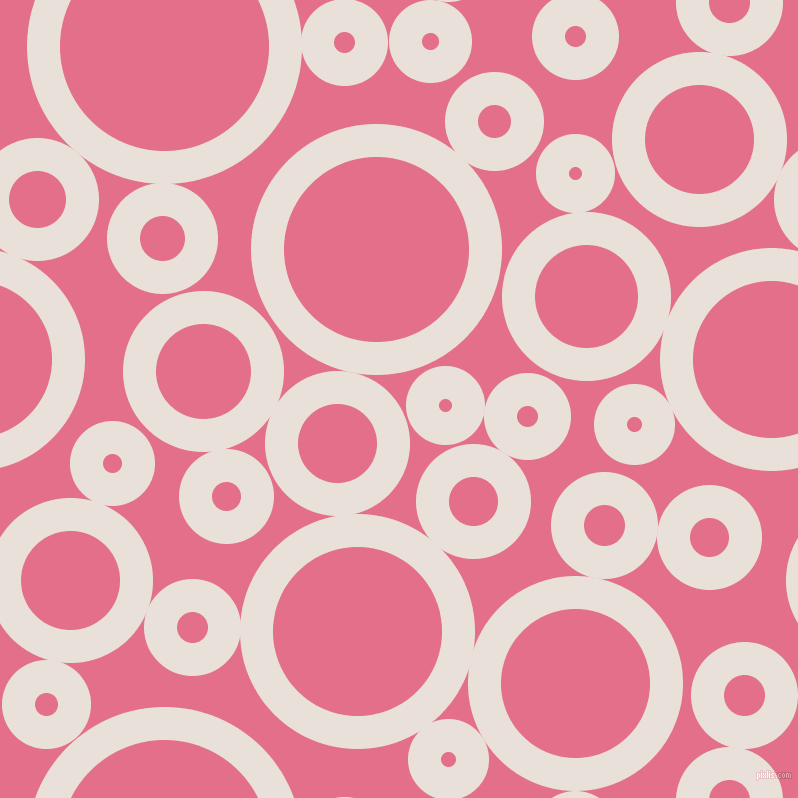 bubbles, circles, sponge, big, medium, small, 33 pixel line width, Spring Wood and Deep Blush circles bubbles sponge soap seamless tileable