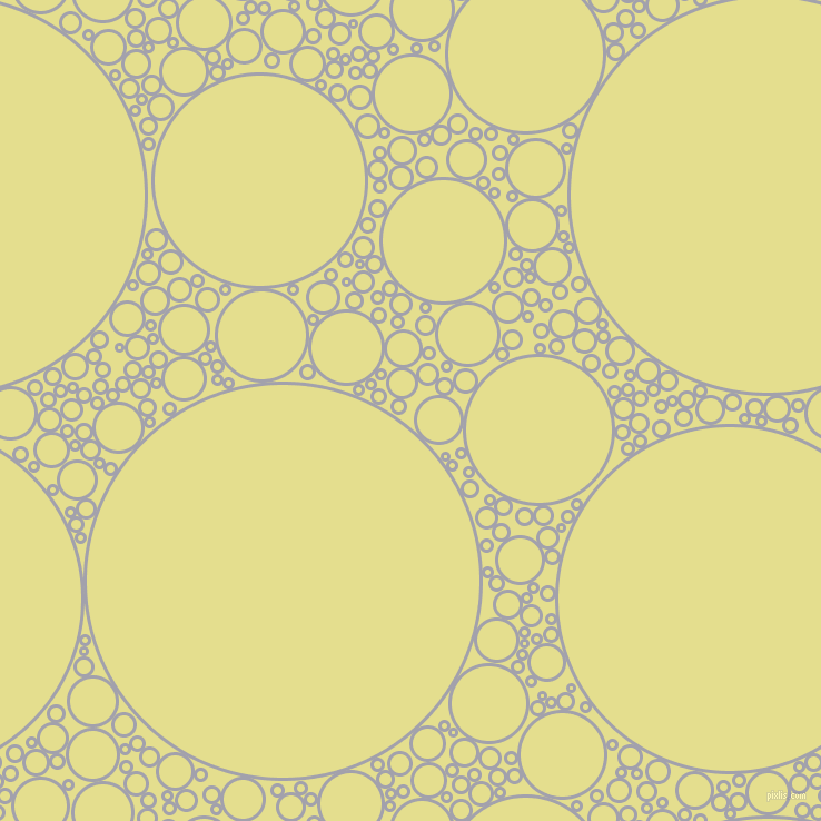 bubbles, circles, sponge, big, medium, small, 3 pixel line width, Spun Pearl and Primrose circles bubbles sponge soap seamless tileable