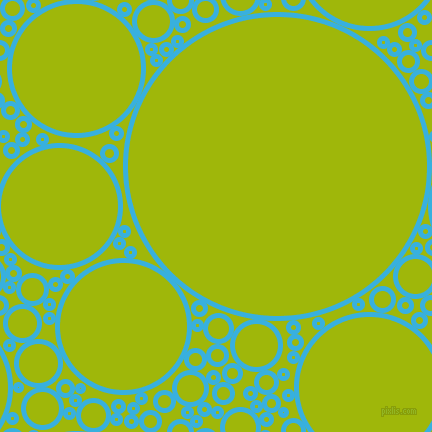 bubbles, circles, sponge, big, medium, small, 5 pixel line width, Summer Sky and Citrus circles bubbles sponge soap seamless tileable