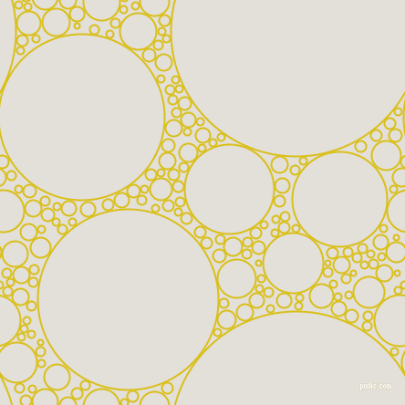 bubbles, circles, sponge, big, medium, small, 2 pixel line width, Sunflower and Vista White circles bubbles sponge soap seamless tileable
