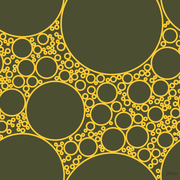 bubbles, circles, sponge, big, medium, small, 5 pixel line width, Sunglow and Waiouru circles bubbles sponge soap seamless tileable