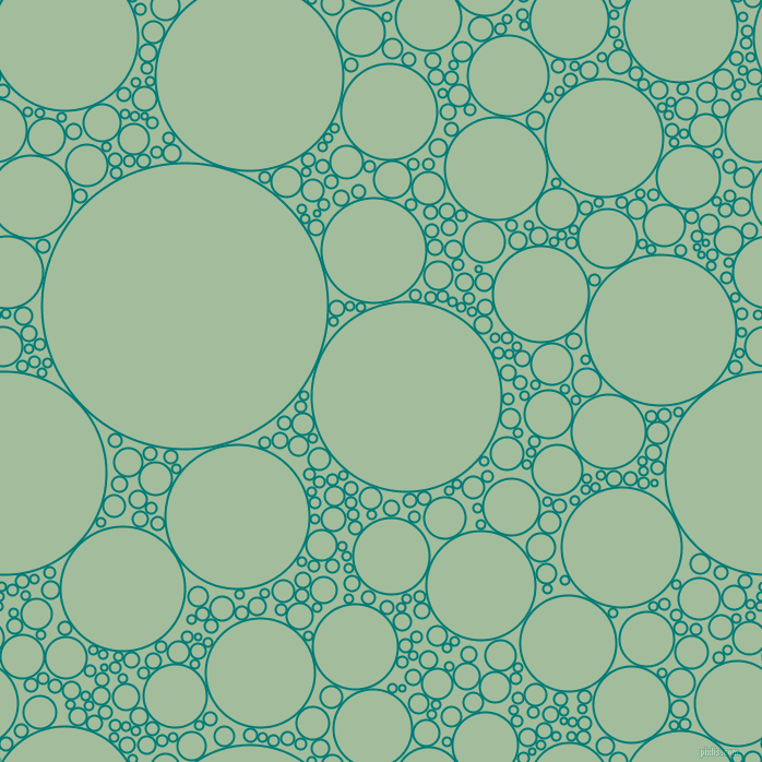 bubbles, circles, sponge, big, medium, small, 2 pixel line width, Surfie Green and Spring Rain circles bubbles sponge soap seamless tileable