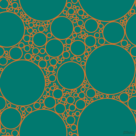 bubbles, circles, sponge, big, medium, small, 3 pixel line width, Tahiti Gold and Pine Green circles bubbles sponge soap seamless tileable