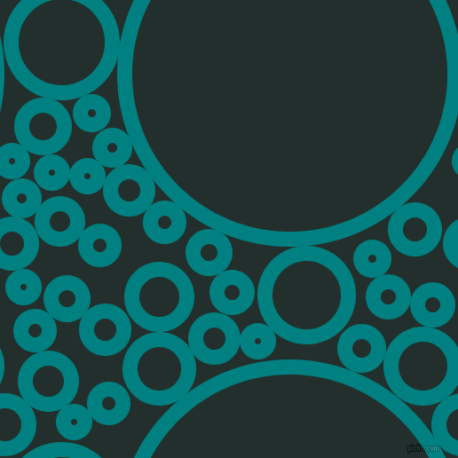 bubbles, circles, sponge, big, medium, small, 17 pixel line width, Teal and Racing Green circles bubbles sponge soap seamless tileable