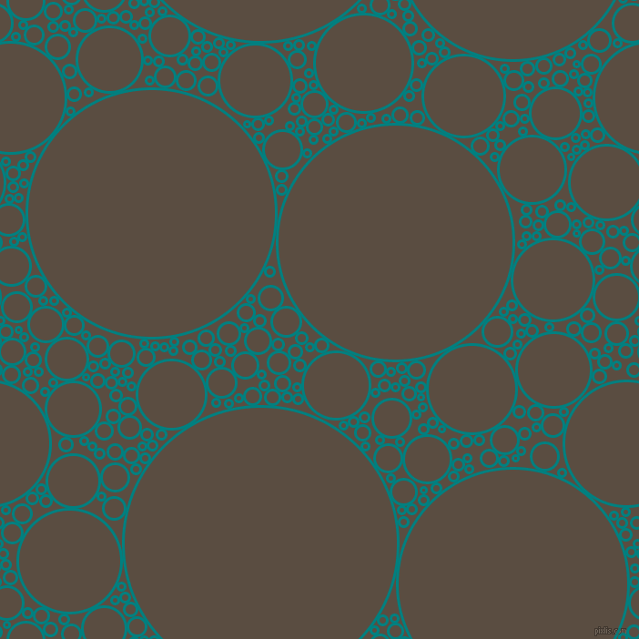 bubbles, circles, sponge, big, medium, small, 3 pixel line width, Teal and Rock circles bubbles sponge soap seamless tileable