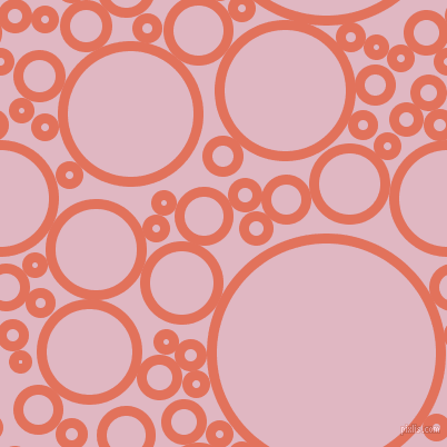 bubbles, circles, sponge, big, medium, small, 9 pixel line width, Terra Cotta and Melanie circles bubbles sponge soap seamless tileable