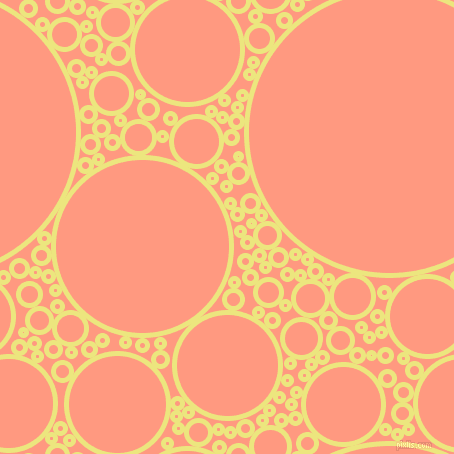 bubbles, circles, sponge, big, medium, small, 5 pixel line width, Texas and Vivid Tangerine circles bubbles sponge soap seamless tileable