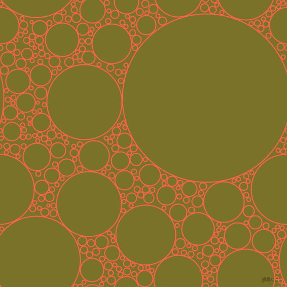 bubbles, circles, sponge, big, medium, small, 2 pixel line width, Tomato and Pesto circles bubbles sponge soap seamless tileable