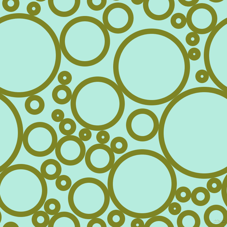 bubbles, circles, sponge, big, medium, small, 17 pixel line width, Trendy Green and Water Leaf circles bubbles sponge soap seamless tileable