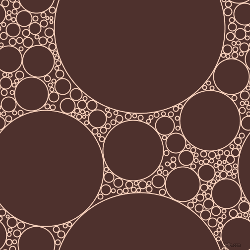 bubbles, circles, sponge, big, medium, small, 2 pixel line width, Tuft Bush and Espresso circles bubbles sponge soap seamless tileable