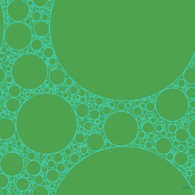 bubbles, circles, sponge, big, medium, small, 2 pixel line width, Turquoise and Fruit Salad circles bubbles sponge soap seamless tileable