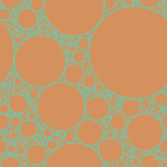 bubbles, circles, sponge, big, medium, small, 2 pixel line width, Turquoise and Whiskey Sour circles bubbles sponge soap seamless tileable