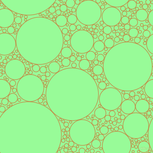 bubbles, circles, sponge, big, medium, small, 2 pixel line width, Tussock and Pale Green circles bubbles sponge soap seamless tileable