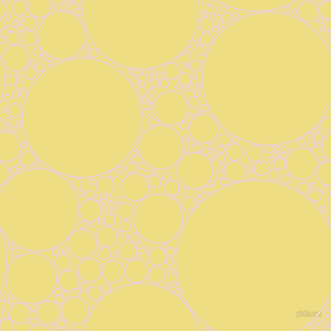 bubbles, circles, sponge, big, medium, small, 2 pixel line width, Vanilla Ice and Light Goldenrod circles bubbles sponge soap seamless tileable