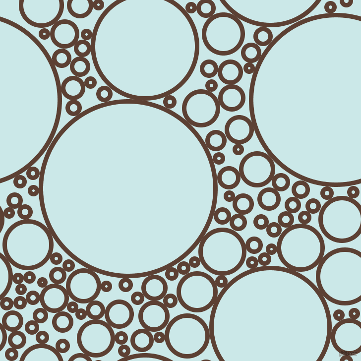 bubbles, circles, sponge, big, medium, small, 9 pixel line width, Very Dark Brown and Mabel circles bubbles sponge soap seamless tileable