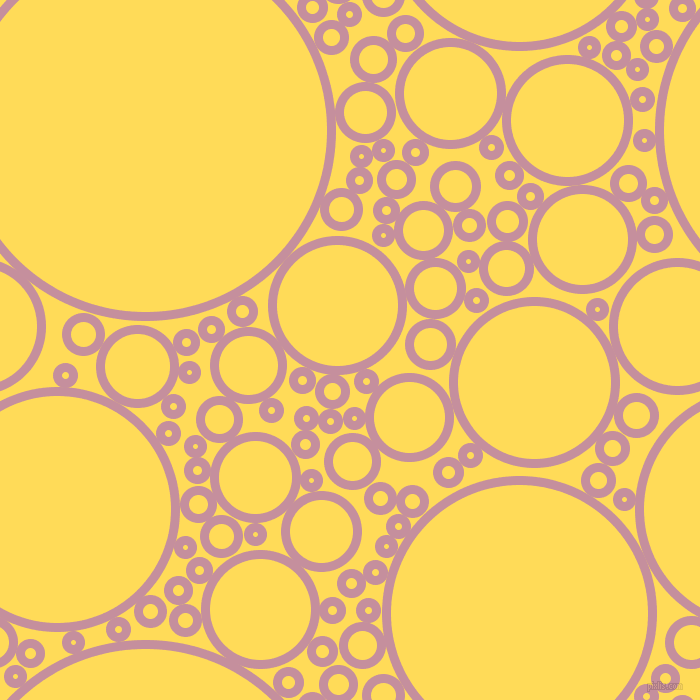 bubbles, circles, sponge, big, medium, small, 9 pixel line width, Viola and Mustard circles bubbles sponge soap seamless tileable