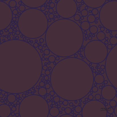 bubbles, circles, sponge, big, medium, small, 3 pixel line width, Violent Violet and Barossa circles bubbles sponge soap seamless tileable