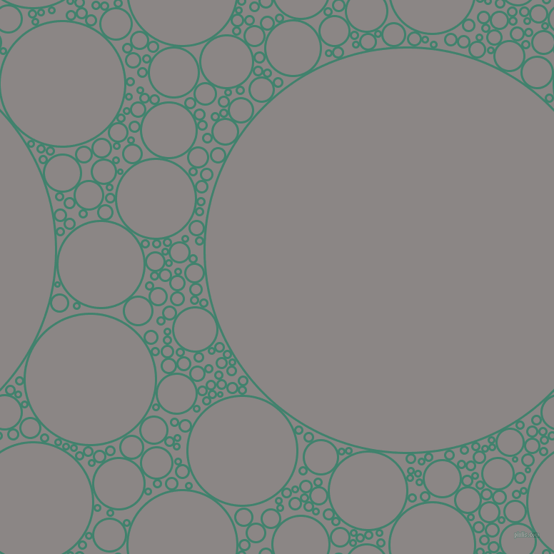 bubbles, circles, sponge, big, medium, small, 3 pixel line width, Viridian and Suva Grey circles bubbles sponge soap seamless tileable