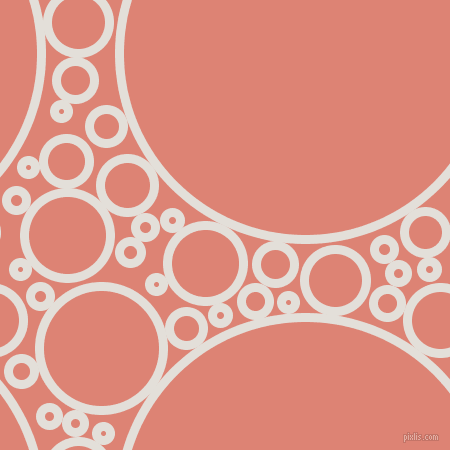 bubbles, circles, sponge, big, medium, small, 9 pixel line width, Vista White and New York Pink circles bubbles sponge soap seamless tileable