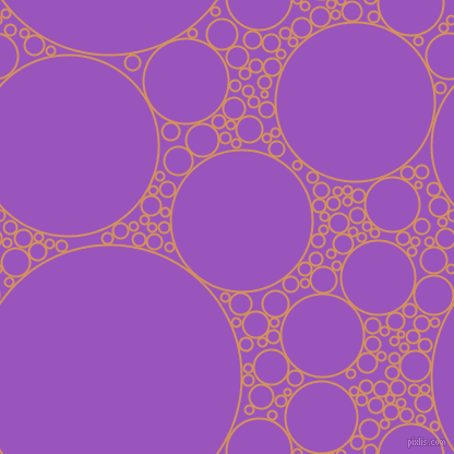 bubbles, circles, sponge, big, medium, small, 2 pixel line width, Whiskey Sour and Deep Lilac circles bubbles sponge soap seamless tileable