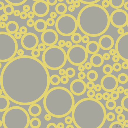 bubbles, circles, sponge, big, medium, small, 9 pixel line width, Wild Rice and Foggy Grey circles bubbles sponge soap seamless tileable