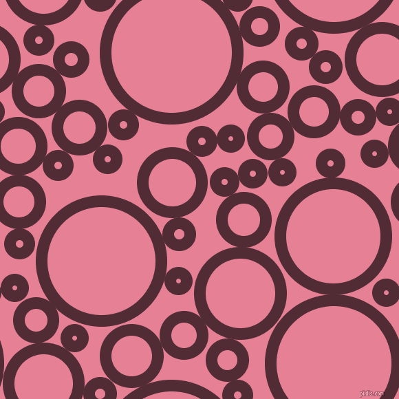 bubbles, circles, sponge, big, medium, small, 17 pixel line width, Wine Berry and Carissma circles bubbles sponge soap seamless tileable