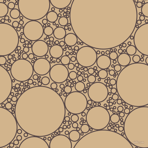 bubbles, circles, sponge, big, medium, small, 3 pixel line width, Woody Brown and Tan circles bubbles sponge soap seamless tileable