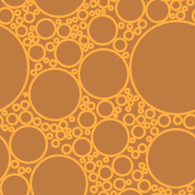 bubbles, circles, sponge, big, medium, small, 5 pixel line width, Yellow Orange and Brandy Punch circles bubbles sponge soap seamless tileable
