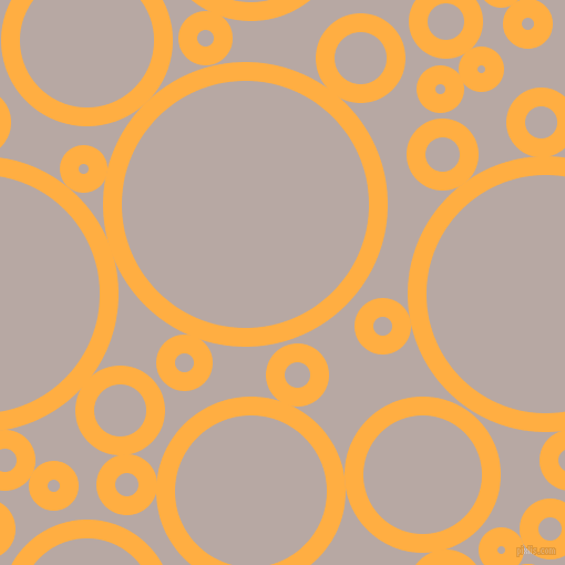 bubbles, circles, sponge, big, medium, small, 17 pixel line width, Yellow Orange and Martini circles bubbles sponge soap seamless tileable