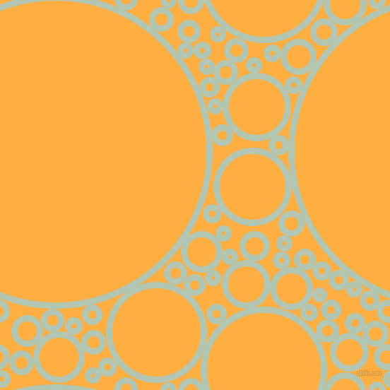 bubbles, circles, sponge, big, medium, small, 9 pixel line width, Zanah and Yellow Orange circles bubbles sponge soap seamless tileable
