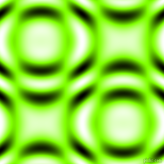 , Chartreuse and Black and White circular plasma waves seamless tileable