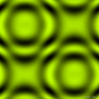 , Electric Lime and Black and White circular plasma waves seamless tileable