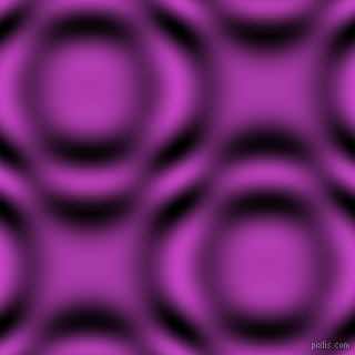 , Fuchsia and Black and White circular plasma waves seamless tileable