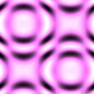 , Fuchsia Pink and Black and White circular plasma waves seamless tileable
