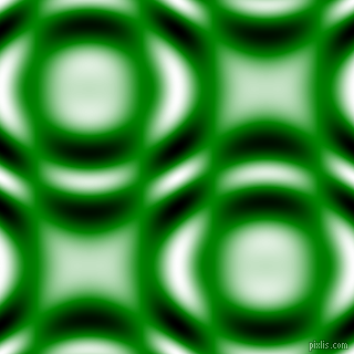 , Green and Black and White circular plasma waves seamless tileable